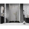Mexen Lunar L Duo-Duschdrehtüren 140 cm, transparent, golden gebürstet - 834DL-140-000-55-00