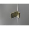 Mexen Lunar L Duo-Duschdrehtüren 140 cm, transparent, golden gebürstet - 834DL-140-000-55-00
