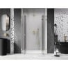 Mexen Lunar L Duo Duschpendeltür 160 cm, transparent, gebürstetes Gold - 834DL-160-000-55-00