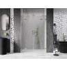 Mexen Lunar L Duo Duschpendeltür 160 cm, transparent, gebürstetes Gold - 834DL-160-000-55-00