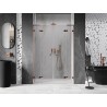 Mexen Lunar L Duo Duschdrehtüren 150 cm, transparent, Roségold - 834DL-150-000-60-00