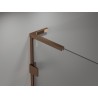 Mexen Lunar L Duo Duschdoppeltüren 190 cm, transparent, Roségold - 834DL-190-000-60-00