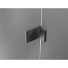 Mexen Lunar L Duo Duschtüren, 150 cm, transparent, gebürstetes Gun Grey - 834DL-150-000-66-00
