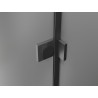 Mexen Lunar L Duo-Duschtüren, Anschlagtüren 170 cm, transparent, gebürstetes Gun Gray - 834DL-170-000-66-00