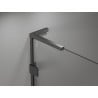 Mexen Lunar L Duo Duschfaltüren 200 cm, transparent, gebürstetes Gun Gray - 834DL-200-000-66-00