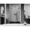 Mexen Lunar L Duo Dusche Schwenktüren 150 cm, transparent, schwarz - 834DL-150-000-70-00