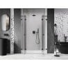 Mexen Lunar L Duo Dusche Schwenktüren 150 cm, transparent, schwarz - 834DL-150-000-70-00