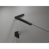 Mexen Lunar L Duo Duschdrehtüren 180 cm, transparent, schwarz - 834DL-180-000-70-00