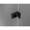Mexen Lunar L Duo Duschdrehtüren 180 cm, transparent, schwarz - 834DL-180-000-70-00
