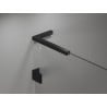 Mexen Lunar L Duo-Duschdrehtüren 200 cm, transparent, schwarz - 834DL-200-000-70-00