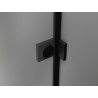 Mexen Lunar L Duo-Duschdrehtüren 200 cm, transparent, schwarz - 834DL-200-000-70-00
