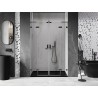 Mexen Lunar L Duo Duschpendeltür 150 cm, transparent, Gun Metal - 834DL-150-000-95-00