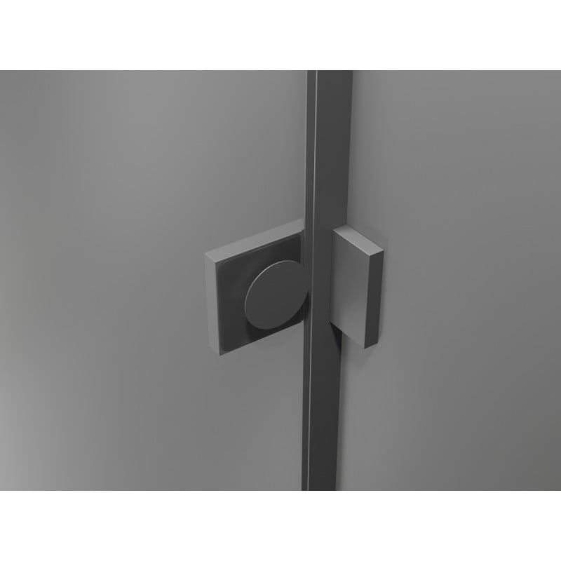 Mexen Lunar L Duo Duschpendeltür 150 cm, transparent, Gun Metal - 834DL-150-000-95-00