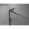 Mexen Lunar L Duo Duschschwingtür 170 cm, transparent, Gun Metal - 834DL-170-000-95-00