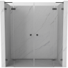 Mexen Lunar L Dusche Doppeltür schwenkbar 200 cm, transparent, Gun Metal - 834DL-200-000-95-00