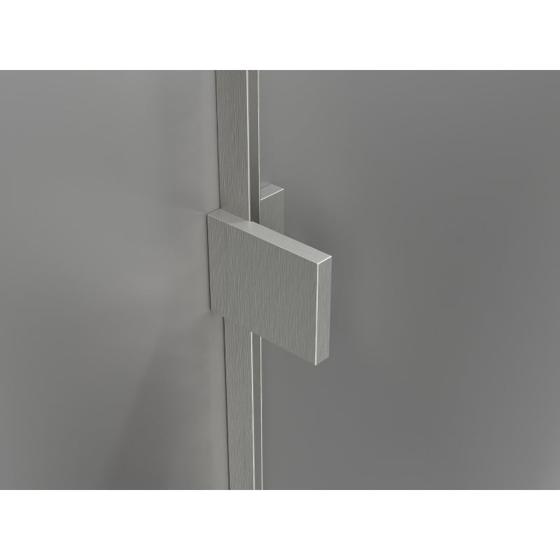 Mexen Lunar L Duo Duschpendeltüren 150 cm, transparent, gebürsteter Nickel - 834DL-150-000-97-00