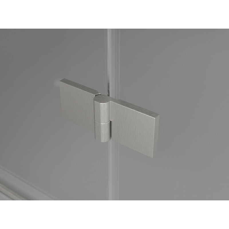 Mexen Lunar L Duo Duschdoppeltüren 180 cm, transparent, gebürsteter Nickel - 834DL-180-000-97-00