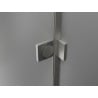 Mexen Lunar L Duo Duschtüren, schwingend, 200 cm, transparent, gebürsteter Nickel - 834DL-200-000-97-00