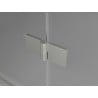 Mexen Lunar L Duo Duschtüren, schwingend, 200 cm, transparent, gebürsteter Nickel - 834DL-200-000-97-00