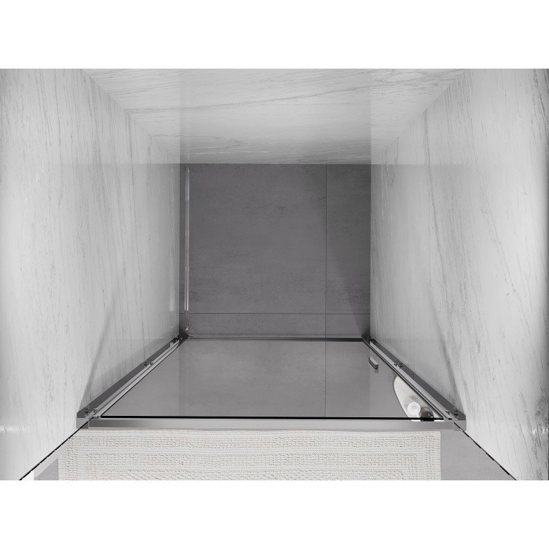 Mexen Exo Duschschwingtür 55 cm, transparent, Chrom - 817-055-000-01-00