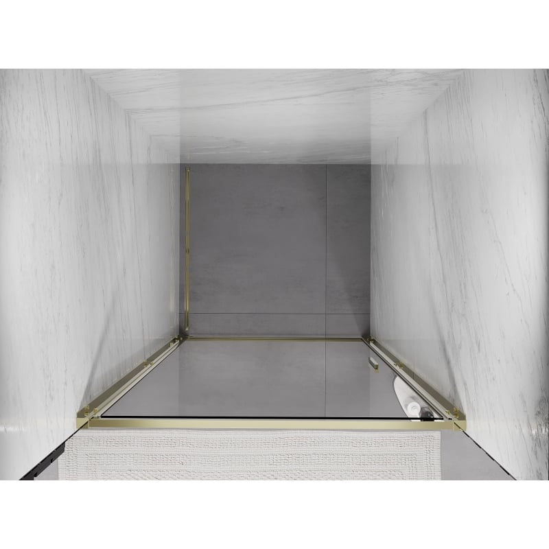 Mexen Exo-B Duschdrehtür 55 cm, transparent, gold - 817-055-000-50-00