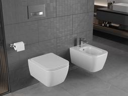 Mexen Stella WC-Schüssel Rimless mit langsam schließendem Slim-Sitz, Duroplast, weiß glänzend - 30680900