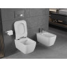 Mexen Stella WC-Schüssel Rimless mit Slim-Absenkautomatik-Deckel, Duroplast, weiß glänzend - 30680800