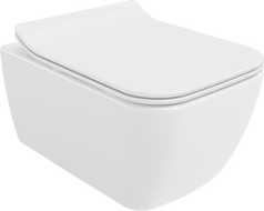 Mexen Stella WC-Schüssel Rimless mit Slim-Absenkautomatik-Deckel, Duroplast, weiß glänzend - 30680800