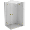 Mexen Lunar Duo Duschkabine rechts öffnend 95 x 75 cm, transparent, gold - 834-095P-075L-50-00
