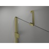 Mexen Lunar Duo Duschkabine, rechts öffnend, 85 x 70 cm, transparent, gebürstetes Gold - 834-085P-070L-55-00