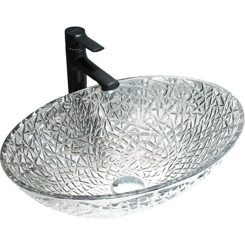 Mexen Goa Glas-Waschtischauflage 50 x 36 cm, transparent - 24085000