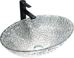 Mexen Goa Glas-Waschtischauflage 50 x 36 cm, transparent - 24085000