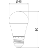 Mexen Nova LED-Glühbirne E27, G45, 9W, Warmweiß - 3000K, 945 lm - L101-E27-0930-01
