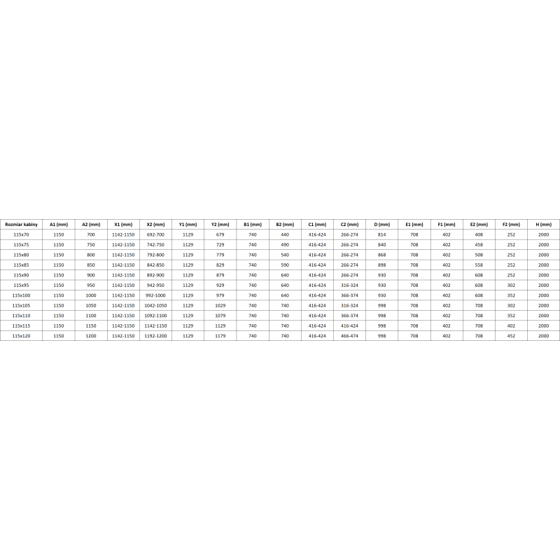 Mexen Lunar Duo Duschkabine Schwenkbar Rechts 115 x 70 cm, Transparent, Gebürstetes Kupfer - 834-115P-070L-65-00