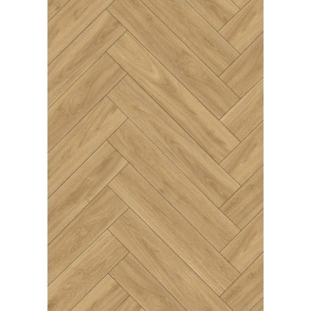Mexen Cape Coral  Vinylpaneele Fischgrät 635 x 127 mm SPC 6,5 mm Unterlage 1,5 mm, 4 V-Fuge, Eiche - F1196-0635-127-505-4V1-01