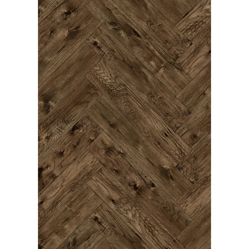 Mexen Bryce Canyon Orange Beach Vinylplatten Chevron 635 x 127 mm SPC 6,5 mm Unterlage 1,5 mm, 4 V-Fuge, Nussbaum -