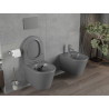 Mexen Rico WC-Schüssel Rimless mit langsam schließendem Slim-Sitz, Duroplast, dunkelgrau matt - 30724071