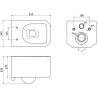 Mexen Elis Rimless WC-Schüssel mit Slim-Softclose-Sitz, Duroplast, weiß glänzend - 30910700