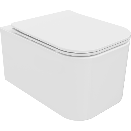 Mexen Elis WC-Schüssel Rimless mit Soft-Close-Slim-Sitz, Duroplast, glänzend weiß - 30910600