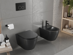 Mexen Carmen wandmontiertes Bidet, Schwarz matt - 35884985