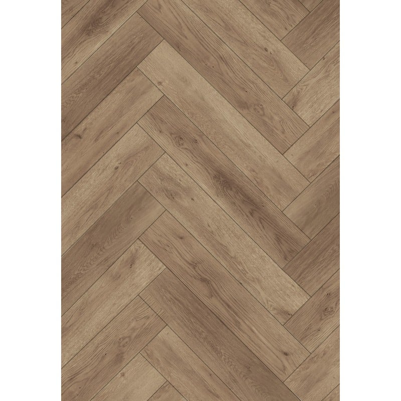 Mexen Spirit Lake Vinylplatten Fischgrät 635 x 127 mm SPC 6,5 mm Unterlage 1,5 mm, 4 V-Fuge, Eiche - F1193-0635-127-505-4V1-01