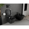 Mexen Madox WC-Schüssel Rimless mit Absenkautomatik Slim, Duroplast, schwarz matt - 30154070