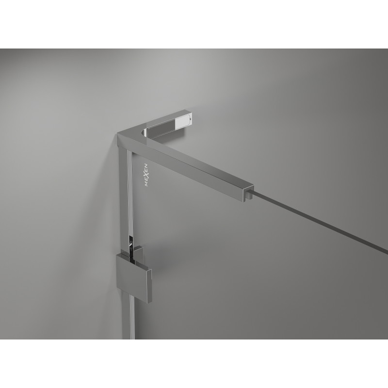 Mexen Lunar L Duo Duschkabine mit Schwingtür rechts 90 x 85 cm, transparent, Chrom - 834L-090P-085L-01-00