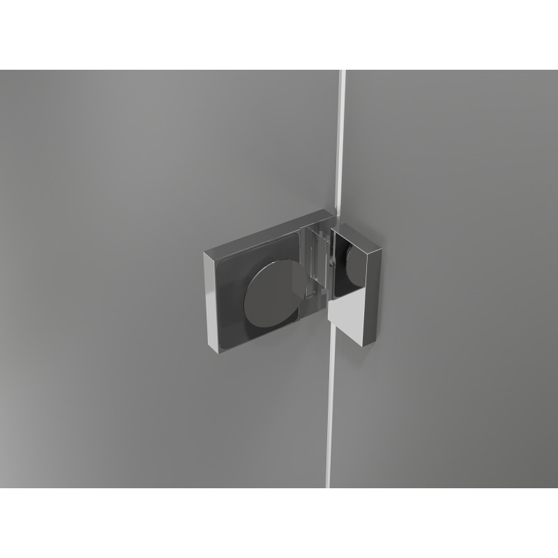 Mexen Lunar L Duo Duschkabine Drehbar Rechts 105 x 80 cm, Transparent, Chrom - 834L-105P-080L-01-00