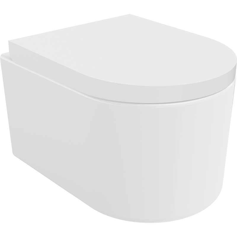 Mexen Sofia WC-Schüssel Rimless mit Absenkautomatik, hart, Duroplast, weiß glänzend - 30540200