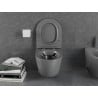 Mexen Lena WC-Schüssel Rimless mit langsam schließendem Slim-Sitz, Duroplast, dunkelgrau matt - 30224071