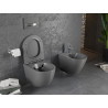 Mexen Lena WC-Schüssel Rimless mit Slim-Absenkautomatik, Duroplast, dunkelgrau matt - 30224071