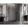 Mexen Lunar Duo Duschkabine mit öffnender Tür rechts 105 x 100 cm, transparent, schwarz - 834-105P-100L-70-00