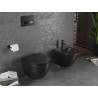 Mexen Lena WC-Schüssel Rimless mit langsam schließendem Slim-Sitz, Duroplast, schwarz matt - 30221085