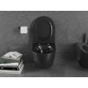 Mexen Lena WC-Schüssel Rimless mit langsam schließendem Slim-Sitz, Duroplast, schwarz matt - 30221085